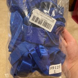 Blue lingerie set
